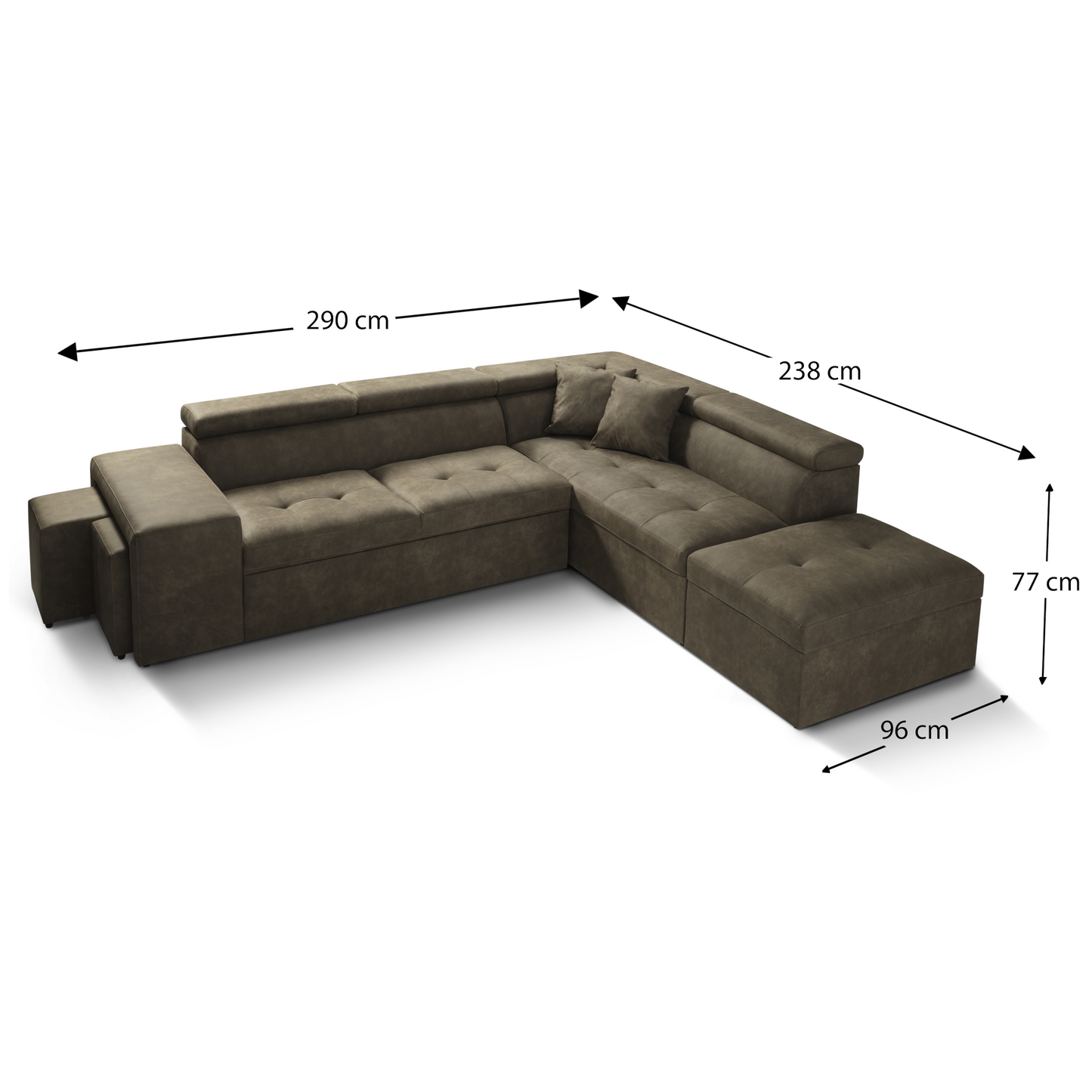 BELEN CORNER SOFA BED